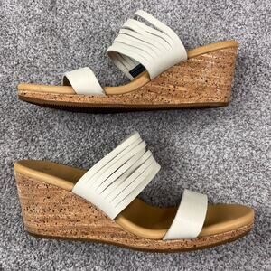 Teva Arabelle Leather slide wedges women's 11